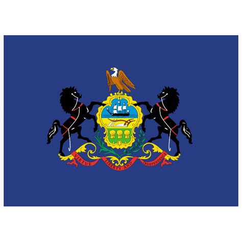 Pennsylvania flag .eps Royalty Free Stock SVG Vector