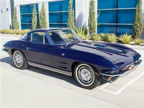 1963 Daytona Blue Corvette Split Window, Factory AC, Build Sheet, Duntov Award for sale ...