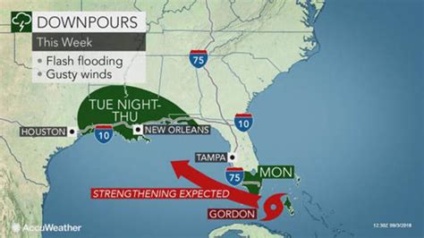 Tropical Storm Gordon path: Florida and US Gulf Coast on alert - Gordon ...