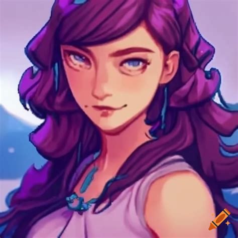 Isabella, a clever and creative character from stardew valley on Craiyon