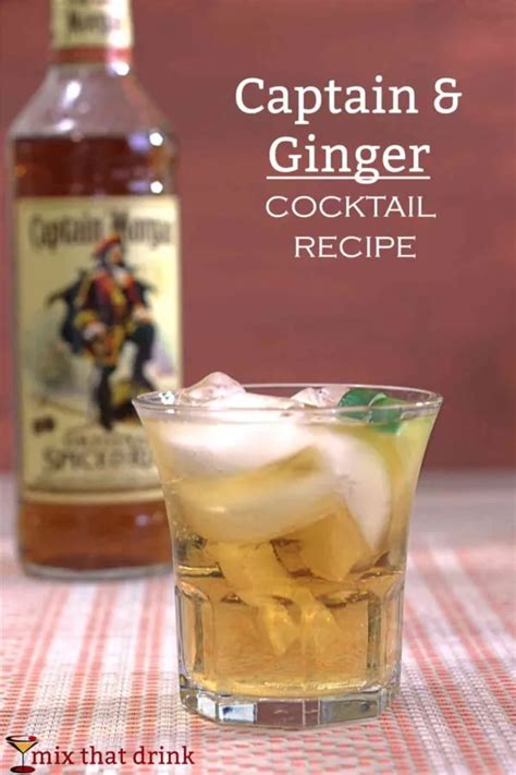 Captain & Ginger Cocktail Recipe, featuring Captain Morgan | Mix That Drink