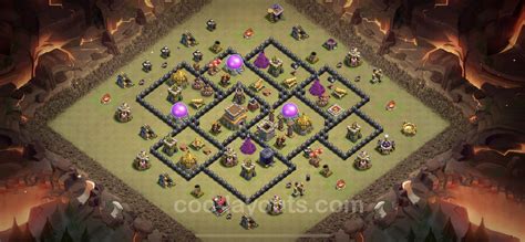 Best War Base TH8 with Link, Anti Air / Dragon 2023 - Town Hall Level 8 CWL Base Copy - (#38)