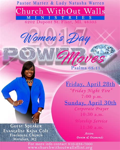 Worship Service – Church Without Walls Women’s Day Power Moves | Flint Neighborhoods United