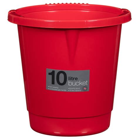 10 Litre Plastic Bucket | Household | Cleaning - B&M