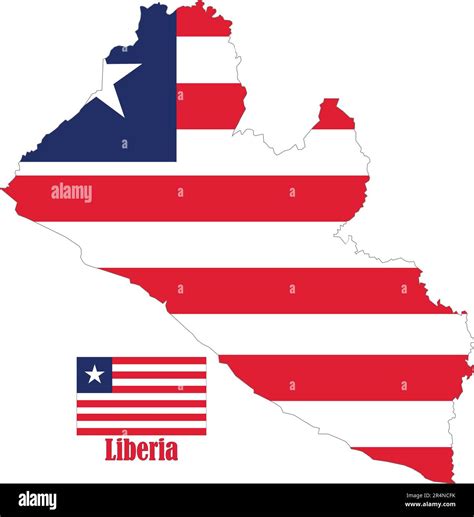 Liberia Map and Flag Stock Vector Image & Art - Alamy