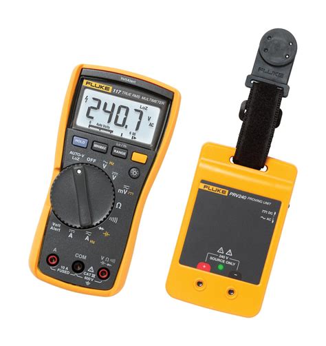 FLUKE 117/PRV240 - Fluke - Digital Multimeter Kit, FLUKE-117 DMM & Fluke PRV240 Proving Unit