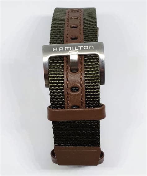 Hamilton Khaki Field 20mm Nato Green Canvas Watch Band | WATCHBAND EXPERT