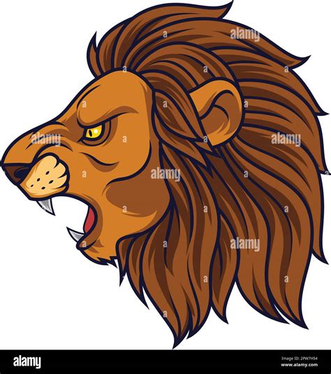 Angry lion head mascot Stock Vector Image & Art - Alamy
