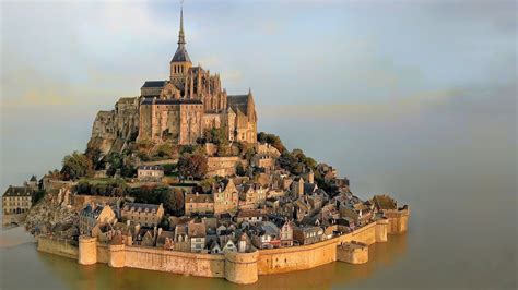 Inside Mont Saint Michel - Medieval Village Normandy France