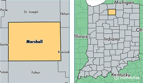 Marshall County Indiana Map - Cities And Towns Map