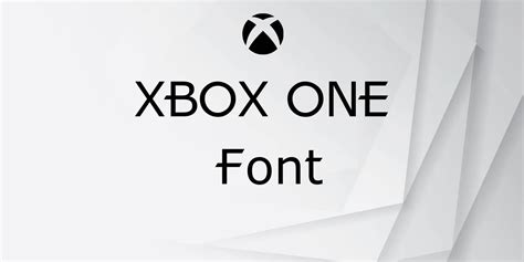 Xbox One Font Free Download