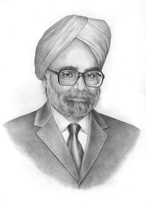 Manmohan singh Pencil Drawing