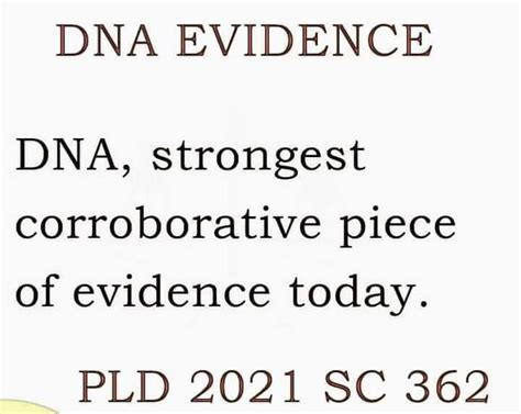 DNA evidence : r/qanoon