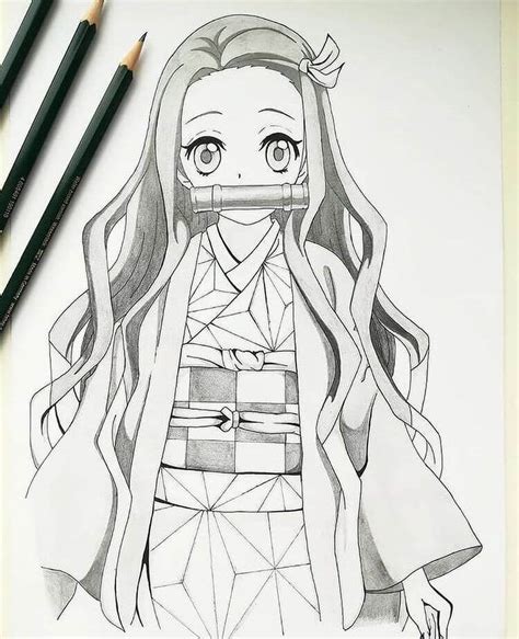 Awesome Drawings of Nezuko Kamado - Beautiful Dawn Designs