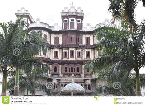 Photo about Rajwada Mahal , Indore. Madhya Pradesh, India. Image of empire, culture, rajwada ...