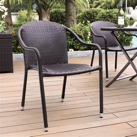 Palm Harbor Stackable Wicker Patio Chairs, Set of 4 | RC Willey | Outdoor wicker chairs, Outdoor ...