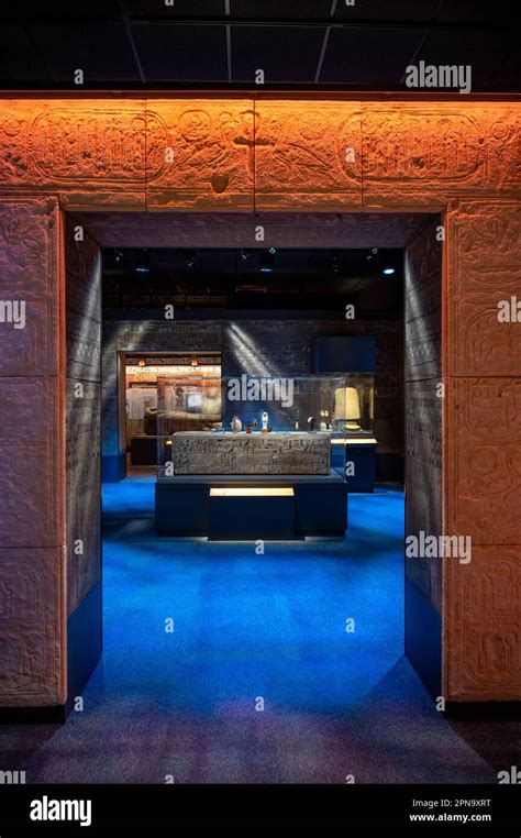 Houston, Texas - April 7, 2023: Egyptian exhibits at the Houston Museum ...