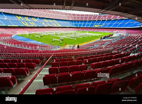 Barcelona Football Stadium Empty High Resolution Stock Photography and ...