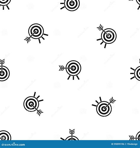 Darts Pattern Seamless Black Stock Vector - Illustration of pattern, geometric: 99899196