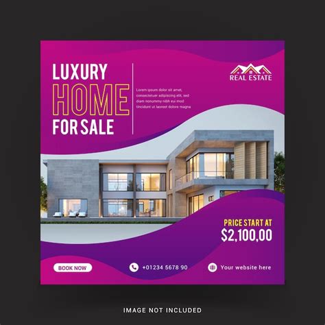 Premium Vector | Real estate luxury home for sale template