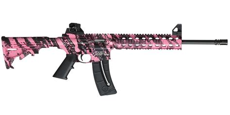 Shop Smith & Wesson MP15-22 22 LR Pink Platinum Semi-Auto Rimfire Rifle for Sale Online | Vance ...