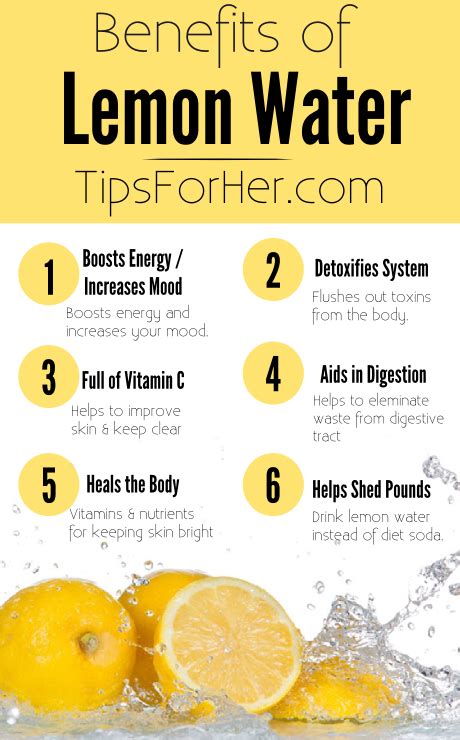 6 Benefits of Lemon Water