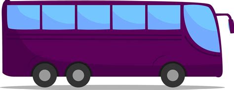 Purple bus, illustration, vector on white background. 13599561 Vector Art at Vecteezy