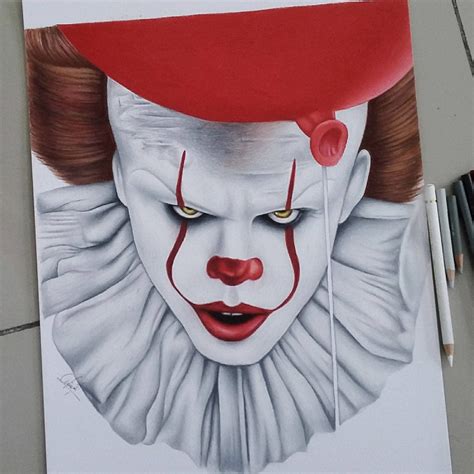 Drawing of Pennywise: IT2017