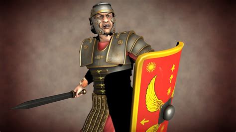 Roman Soldier - fighting pose - 3d printable - Download Free 3D model ...