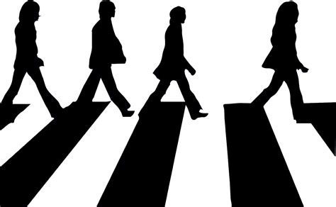 The Beatles Abbey Road Silhouette at GetDrawings | Free download