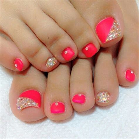 Pin by Katie Heath on Nails | Pink toe nails, Toe nail designs, Cute ...