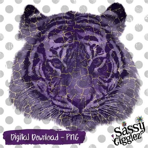 Tiger Purple & Gold LSU Football Digital Download PNG - Etsy