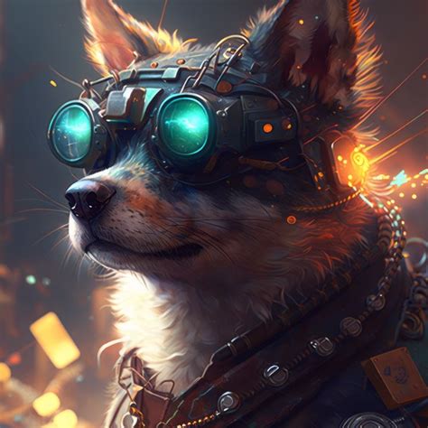 Cyberpunk Futuristic Dog - Imageers - Digital Art, Fantasy & Mythology, Other Fantasy ...