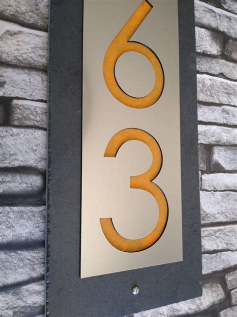 Mid Century Modern House Number Plaque / Mid century modern furniture, mid century modern real ...