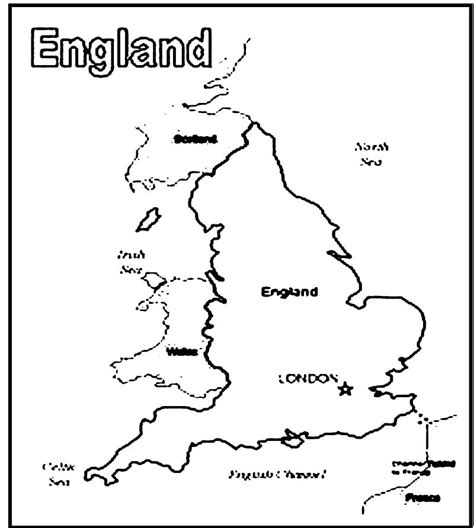 United Kingdom Map Coloring Page - Free Printable Coloring Pages for Kids