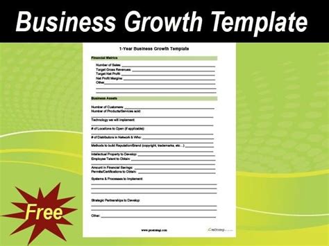Business Growth Plan Template Ten Facts About Business Growth Plan ...