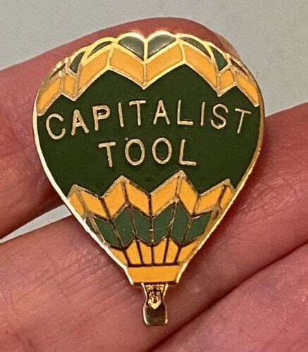 Malcolm Forbes CAPITALIST TOOL Hot Air Balloon Enamel Pin 1-1/8 ...