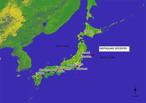 Earthquake Epicenter off the Coast of Northern Japan 2011 – World Maps ...