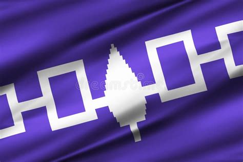 Iroquois Confederacy Flag Illustration Stock Illustration ...