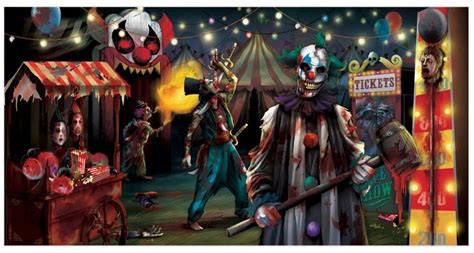 Creepy carnival, Halloween scene setters, Halloween scene