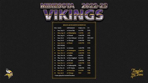 Mack Copeland Buzz: Mn Vikings 2022-23 Schedule