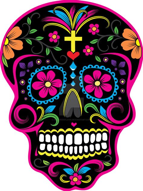 Dia de los Muertos Skull 2 by Hazardoflove on DeviantArt