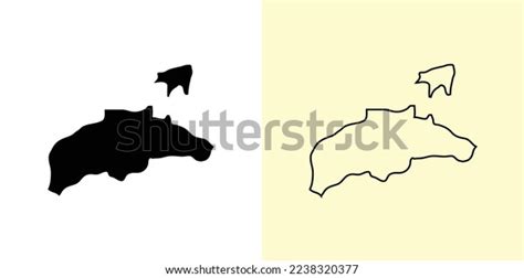 Kagawa Map Japan Asia Filled Outline Stock Vector (Royalty Free ...