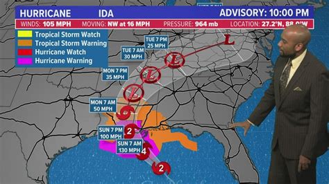 Tracking Hurricane Ida: Storm to strengthen in final hours toward ...