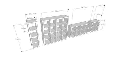 IKEA KALLAX Shelf Unit 2x2 Cubes 3D Warehouse, 42% OFF