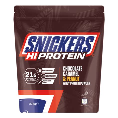 Buy Snickers Hi-Protein Chocolate Caramel & Peanut (875g) from AED157 with Delivery | Nutrition ...