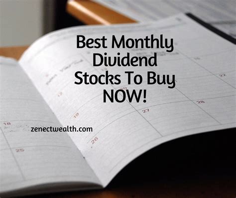 Best Monthly Dividend Stocks To Buy NOW! - Penny Stock Dividends