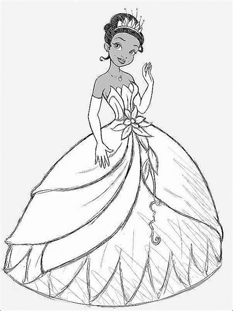 Tiana Princess And The Frog Drawing