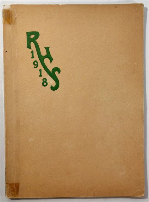 June 1918 Reedley High School Reedley California Original Yearbook Por ...