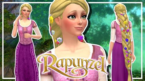 The Sims 4: Create a Sim | RAPUNZEL (Disney Series) + Full CC list - YouTube